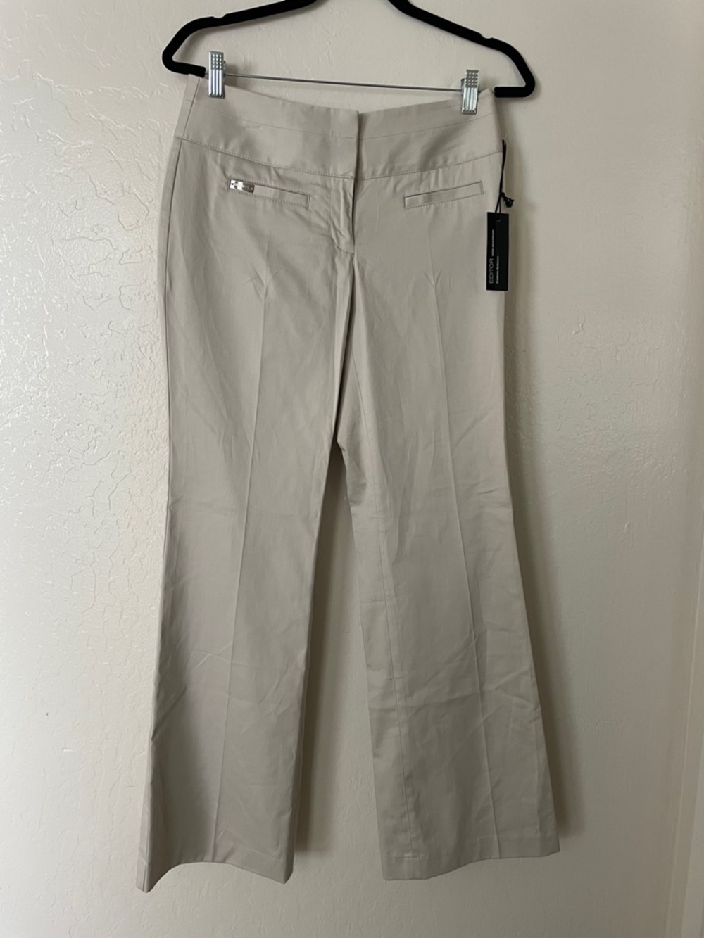 Express Editor Trousers in Light Beige